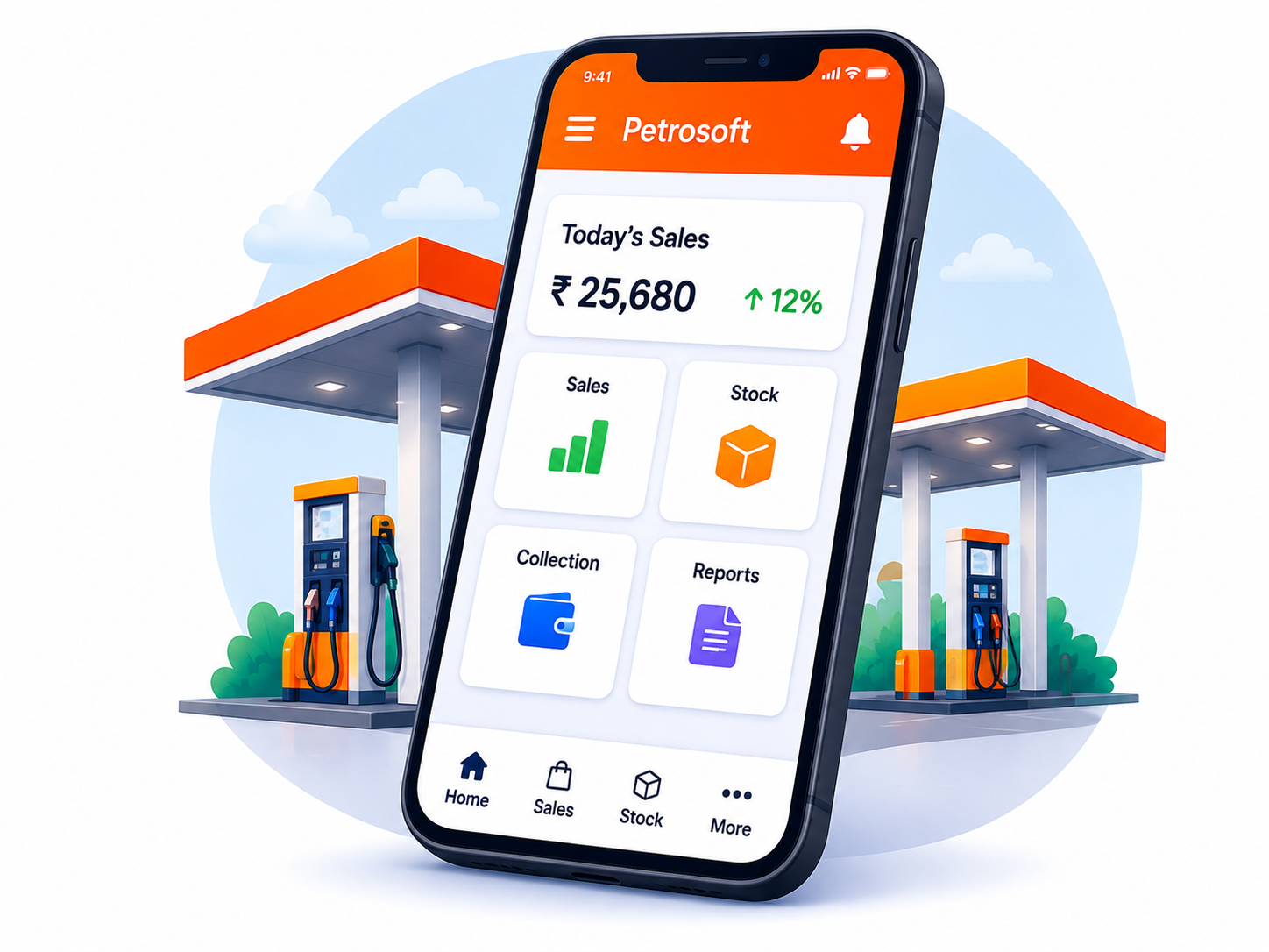 Easy to understand Petrosoft modern user interface